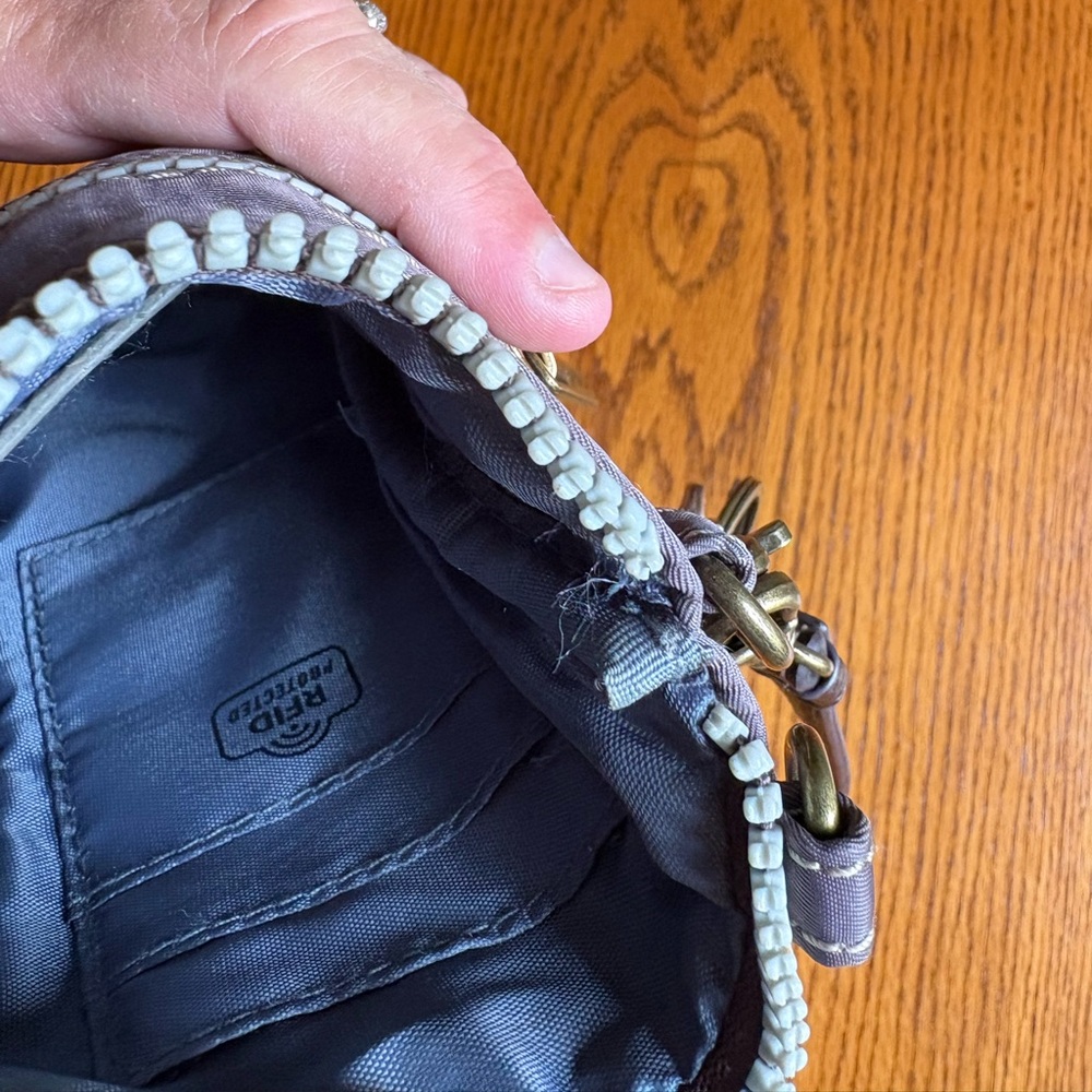 Chala Purple Cell Phone Crossbody Bag with Paw Print - Picture 5 of 11
